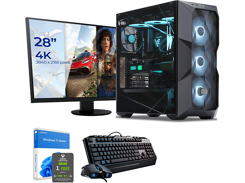 SEDATECH Intel i7-12700KF mit Wasserkühlung, Gaming PC mit Intel i7-12700KF Prozessor, 32 GB RAM, 1000 GB SSD, 3000 GB HDD, Geforce RTX3080, 10 GB | Gaming-PCs