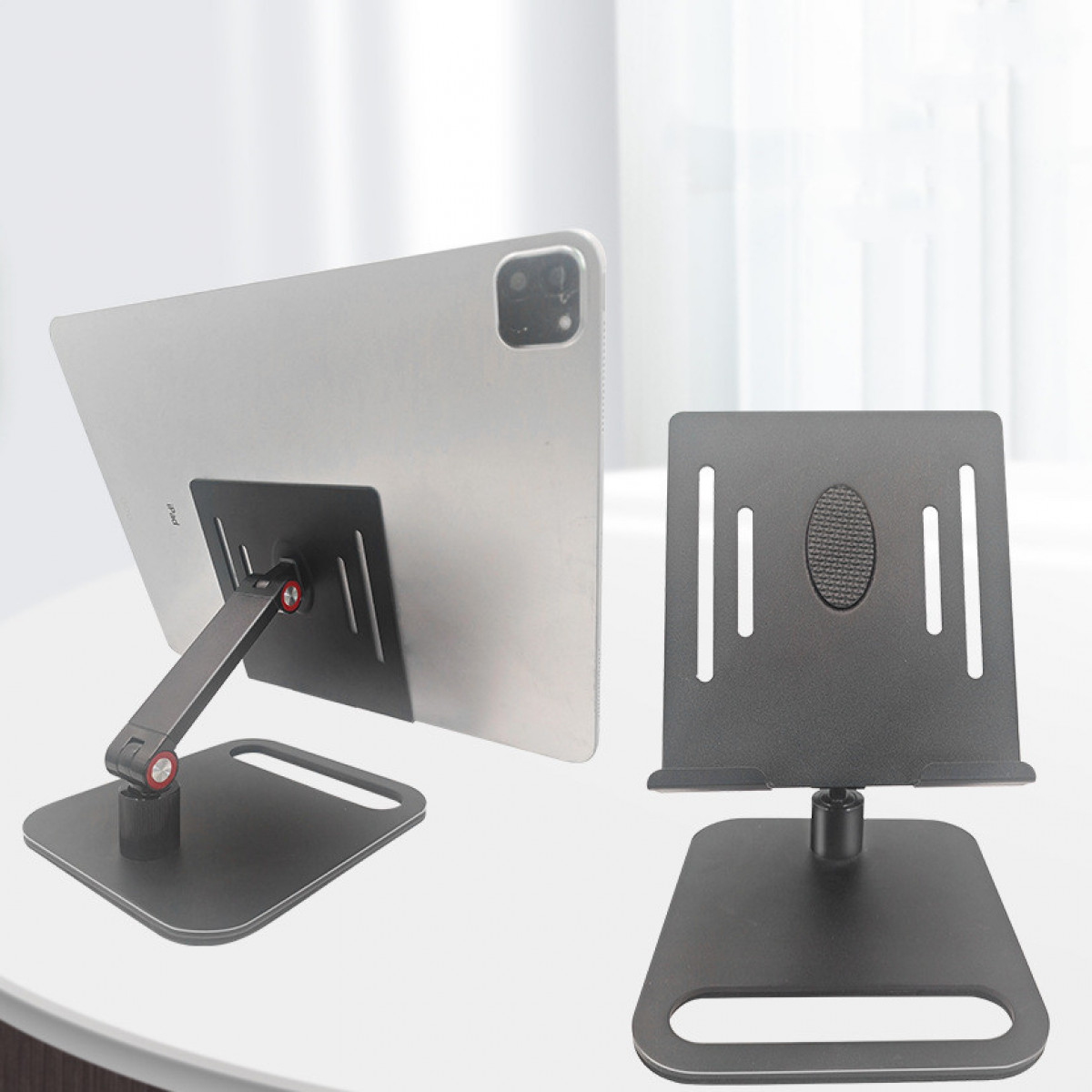 Porta Cellulare E Tablet Da Tavolo Supporto Telefono Scrivania Universale Pieghe - 9