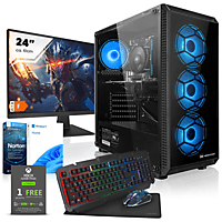 MEGAPORT Komplett Set Rampage Intel Core i5-10400F, PC Komplettsystem mit Core™ i5 Prozessor, 16 GB RAM, 500 GB SSD, NVIDIA GeForce GTX 1650, 4 GB