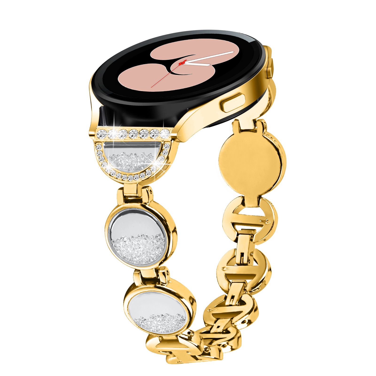 INF Uhrenarmband Samsung, Ersatzarmband, Schnittstelle, Gold mm Uhrenarmband, mit Uhr 20