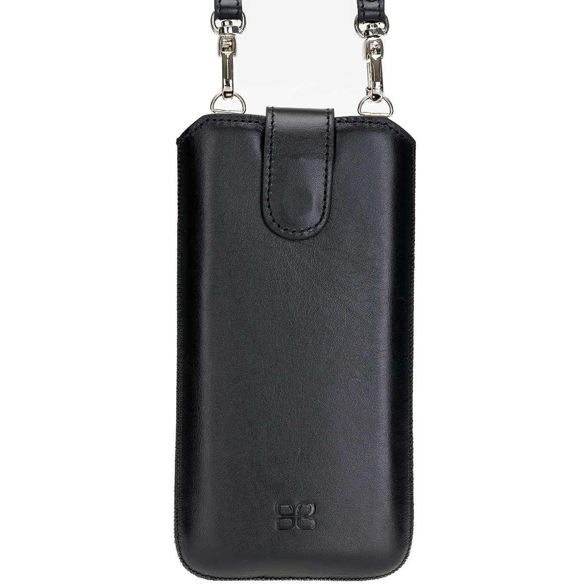 BURKLEY Leder Handy-Tasche mit IPhone Pro, und 11 Kartenfach, Schwarz Sleeve, Apple, Trage-Riemen