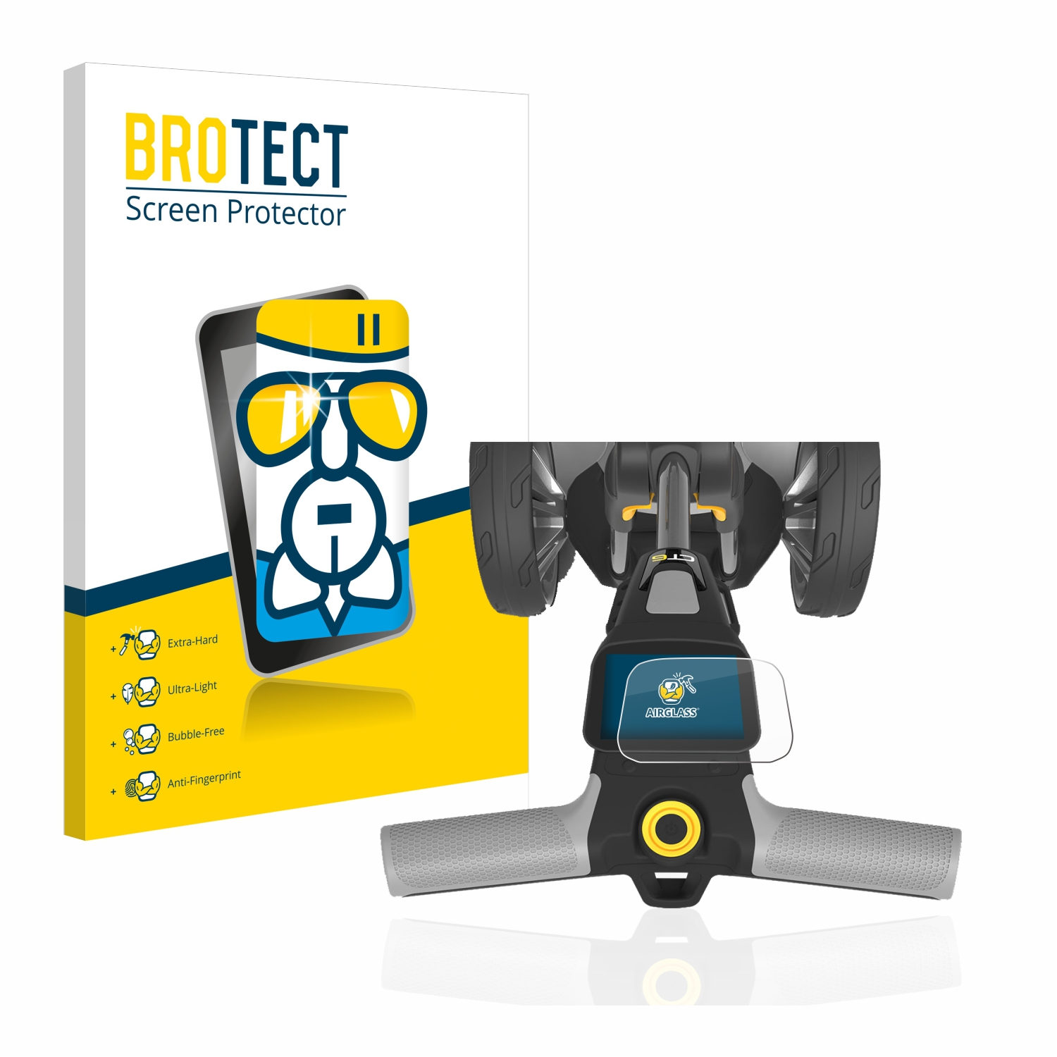 PowaKaddy klare CT6) Schutzfolie(für Airglass BROTECT