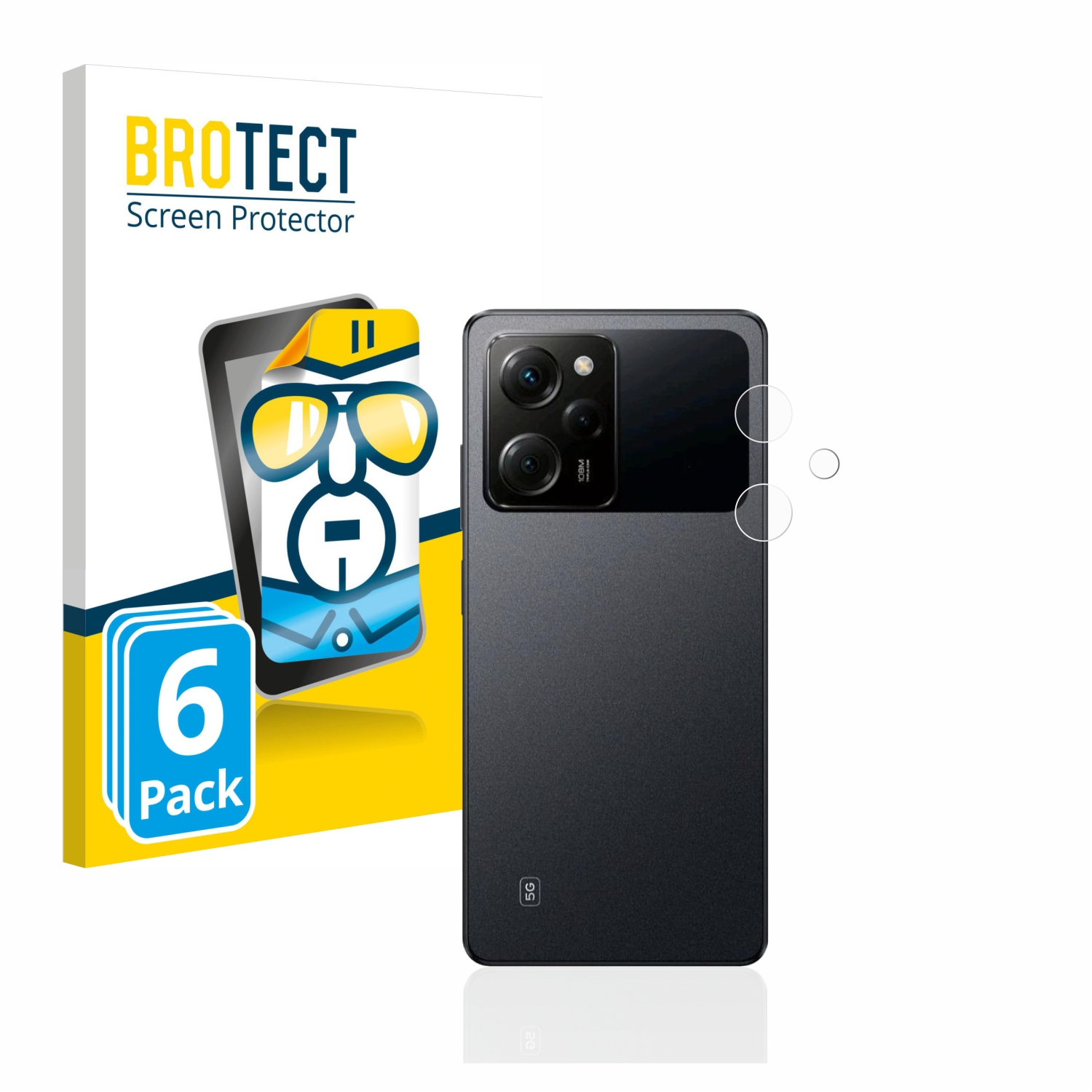 BROTECT 6x klare Schutzfolie(für Xiaomi X5 (NUR Poco Pro Kamera))