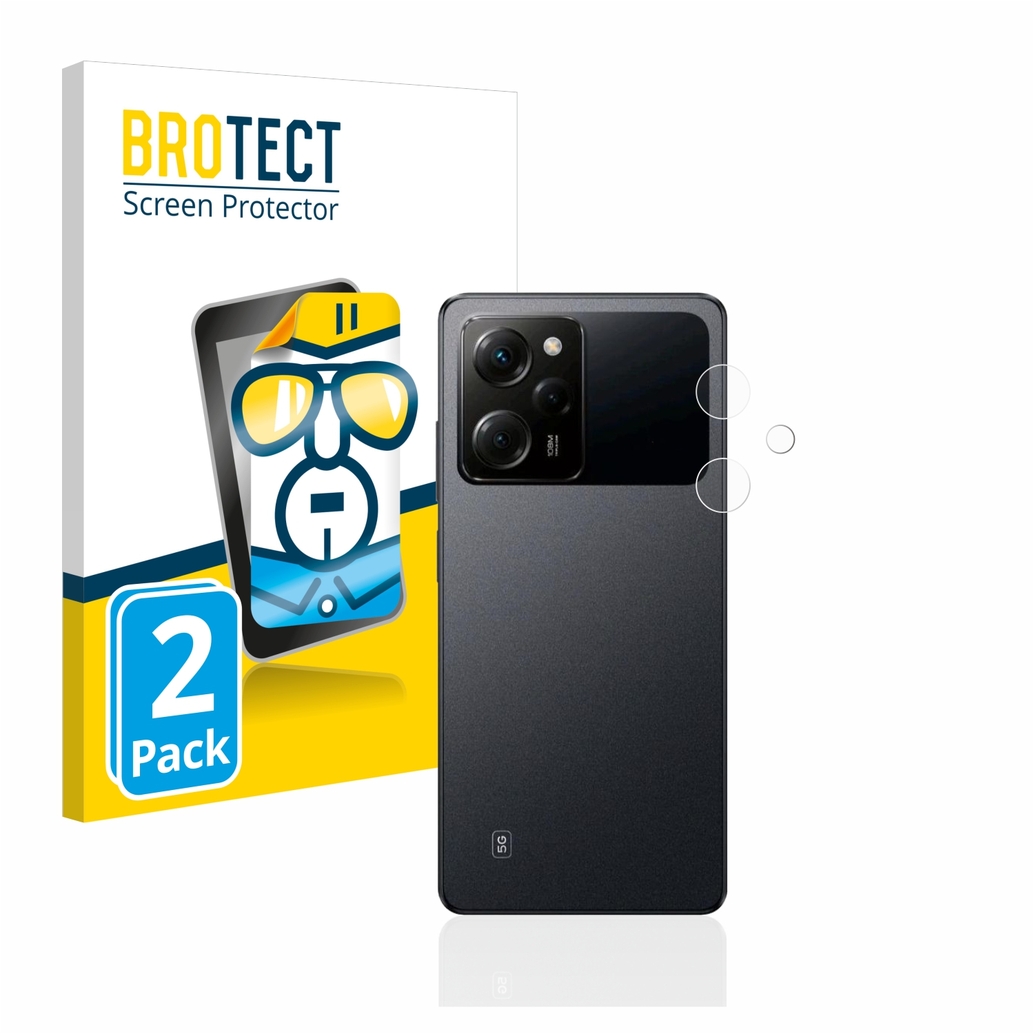 Kamera)) BROTECT 2x klare Schutzfolie(für Xiaomi (NUR X5 Poco Pro