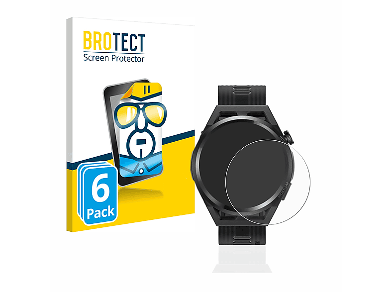 BROTECT 6x Schutzfolie(für klare Runner) GT Huawei Watch