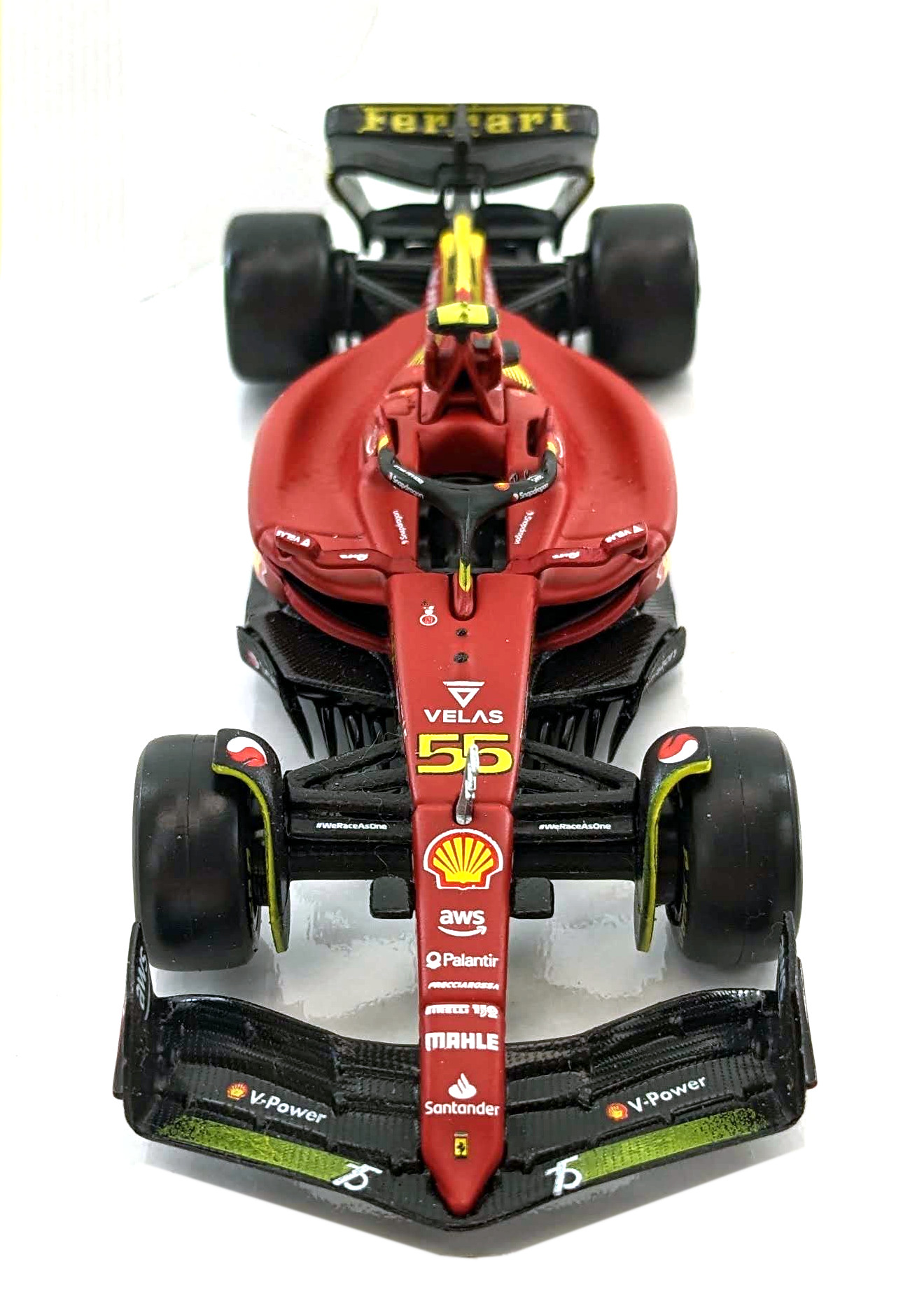 Sainz Monza-Ausführung Ferrari F1-75 Modellauto (Maßstab Spielzeugauto 1:43) 18-36832 BBURAGO #55 -