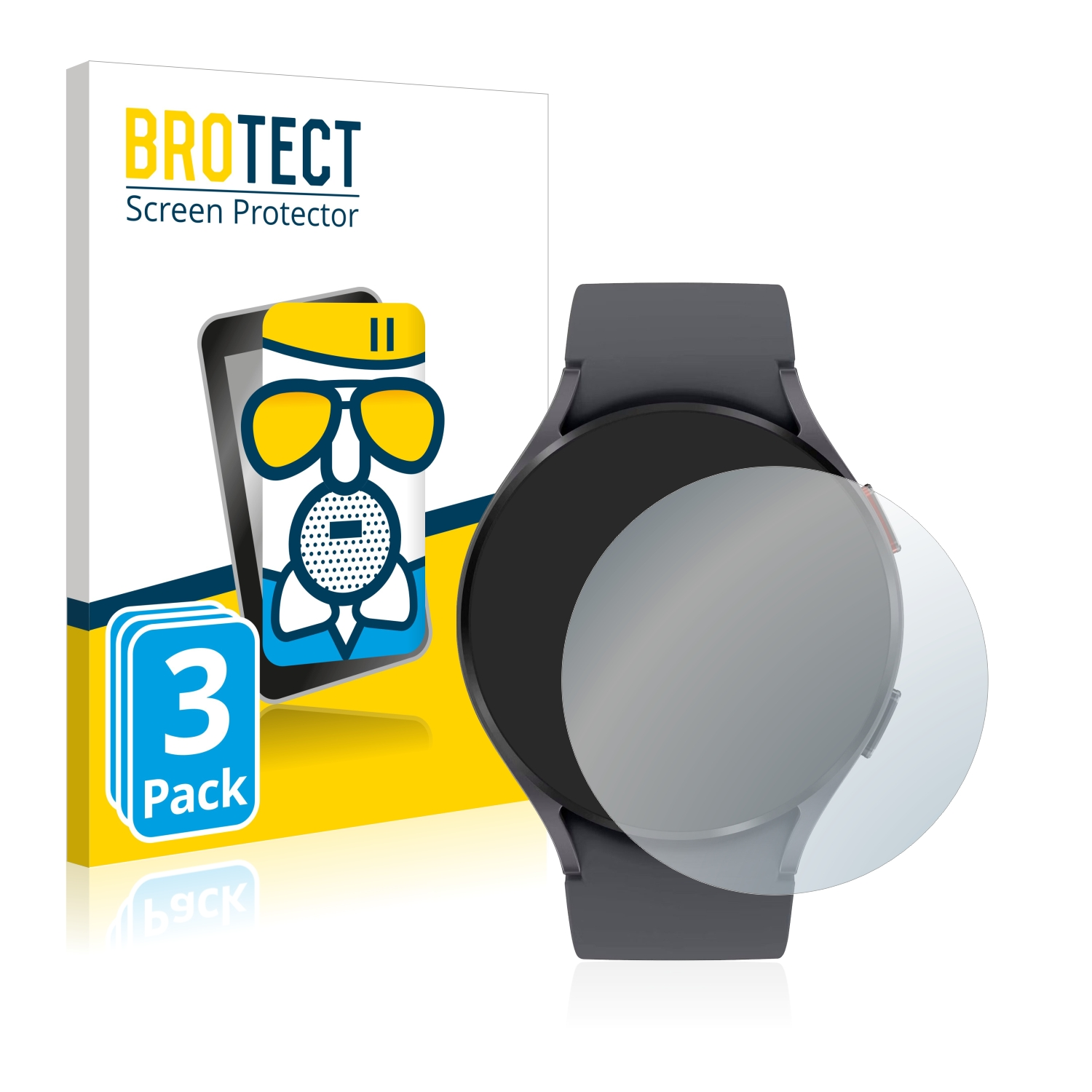 BROTECT matte Schutzfolie(für Garmin Airglass Pro) Fenix 6S 3x