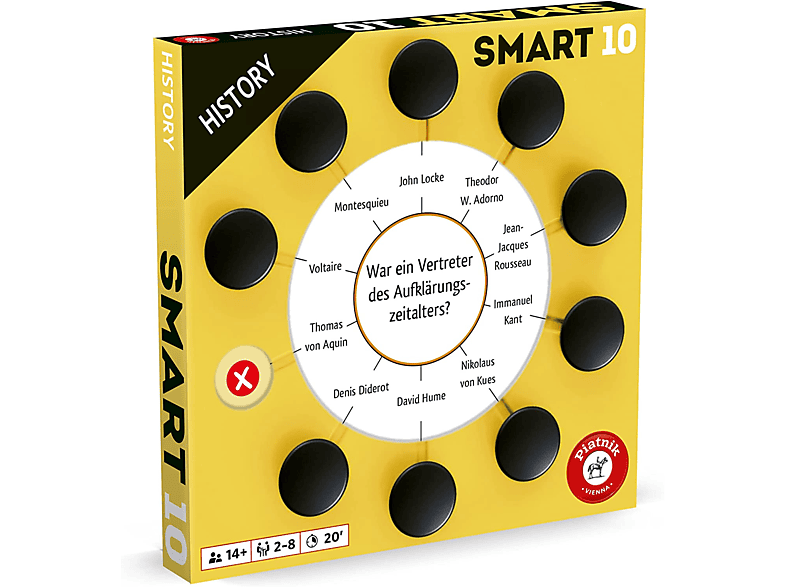 PIATNIK Smart 10 Zusatzfragen - History Gesellschaftsspiel Spielerweiterung