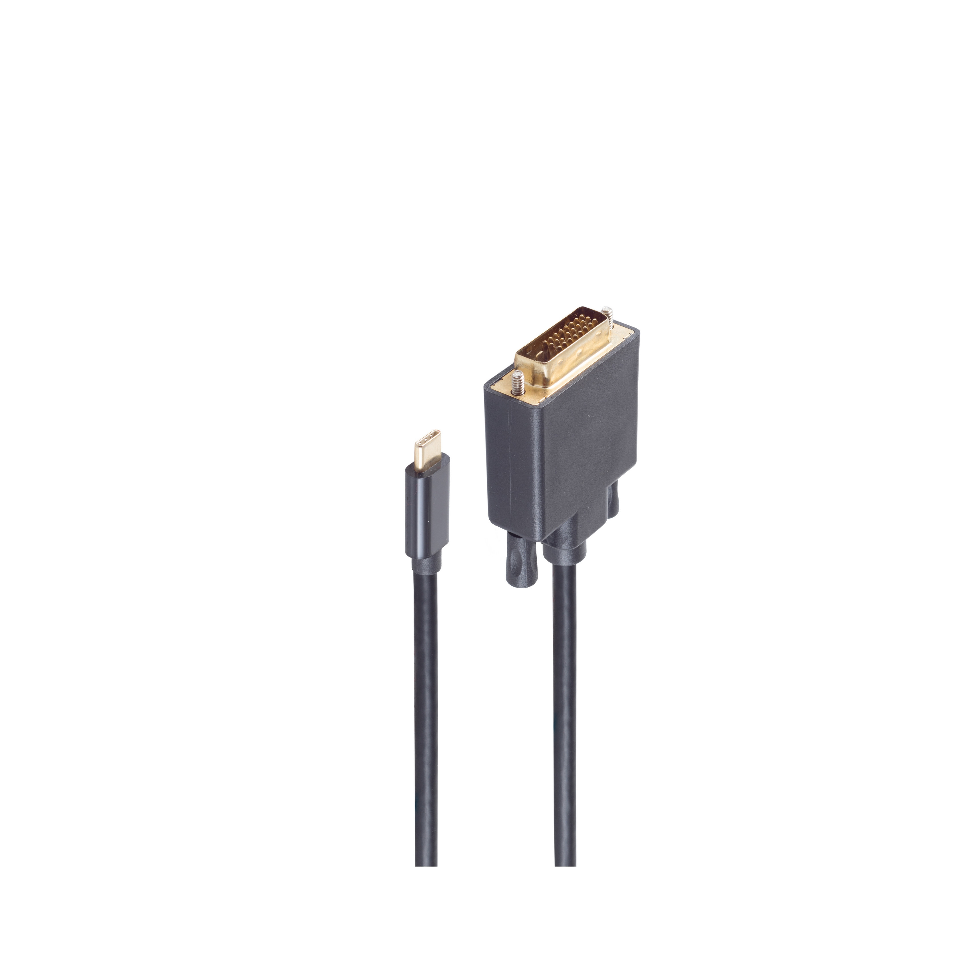 DVI Typ 3 m 3m, Stecker auf Kabel, C 24+1 DVI-D Stecker, USB SHIVERPEAKS