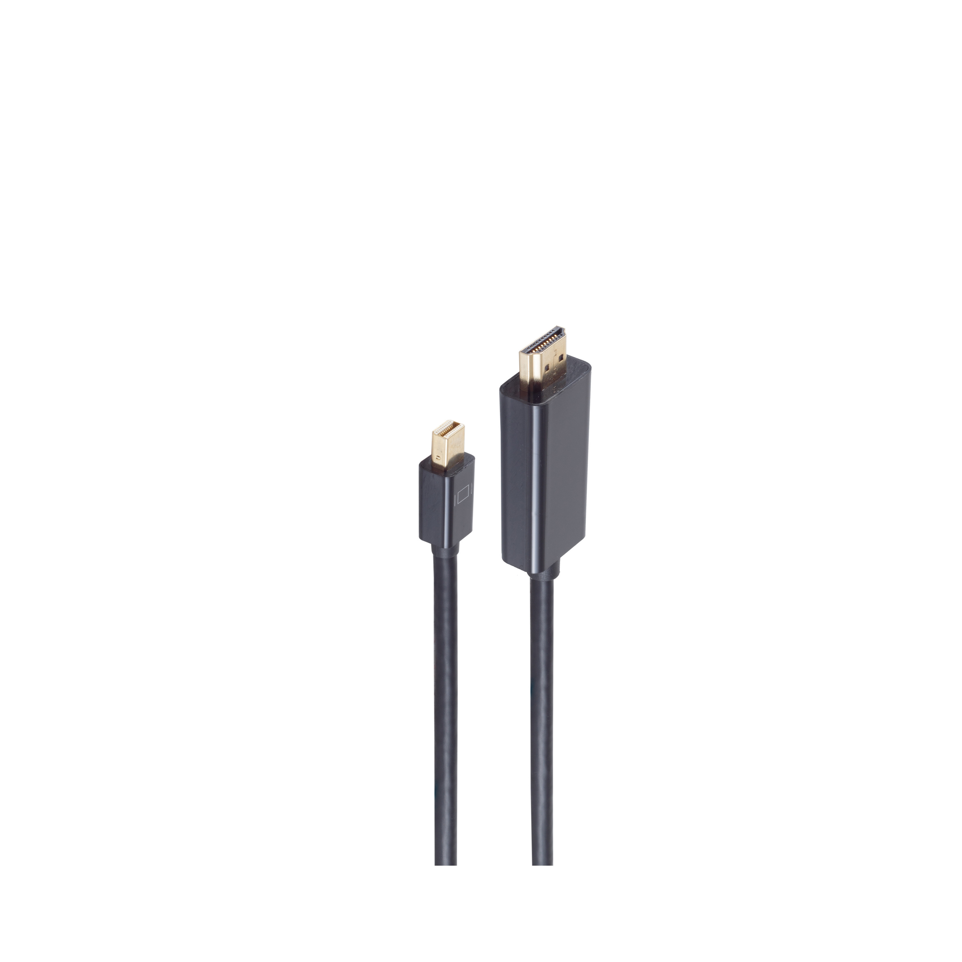 SHIVERPEAKS Mini Displayport 1 4K, /HDMI schwarz Kabel, DisplayPort 1m, Stecker m 1.2