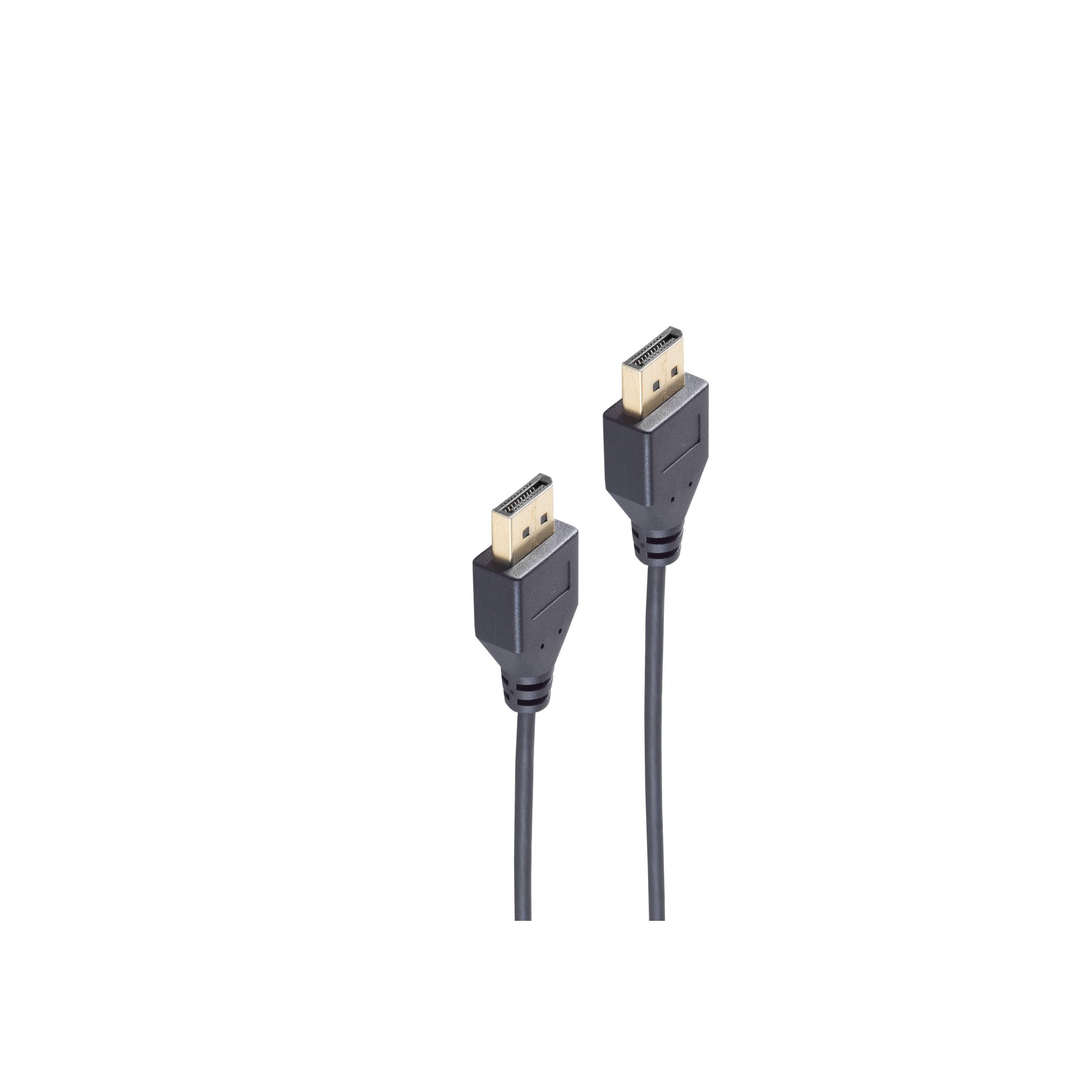 SHIVERPEAKS DisplayPort 1.2 Kabel, 4K, slim, 0,5 DisplayPort Kabel, 0,5m, m