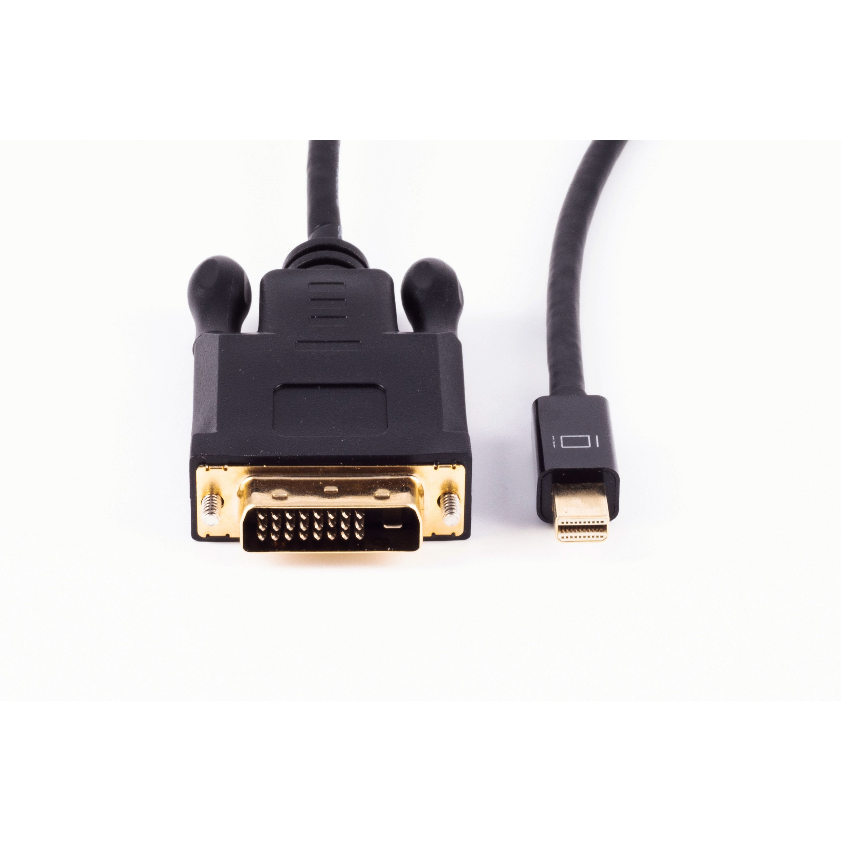 SHIVERPEAKS 1.2/DVI 24+1 m Displayport Stecker Mini 1m, DisplayPort 1 D Kabel, schwarz