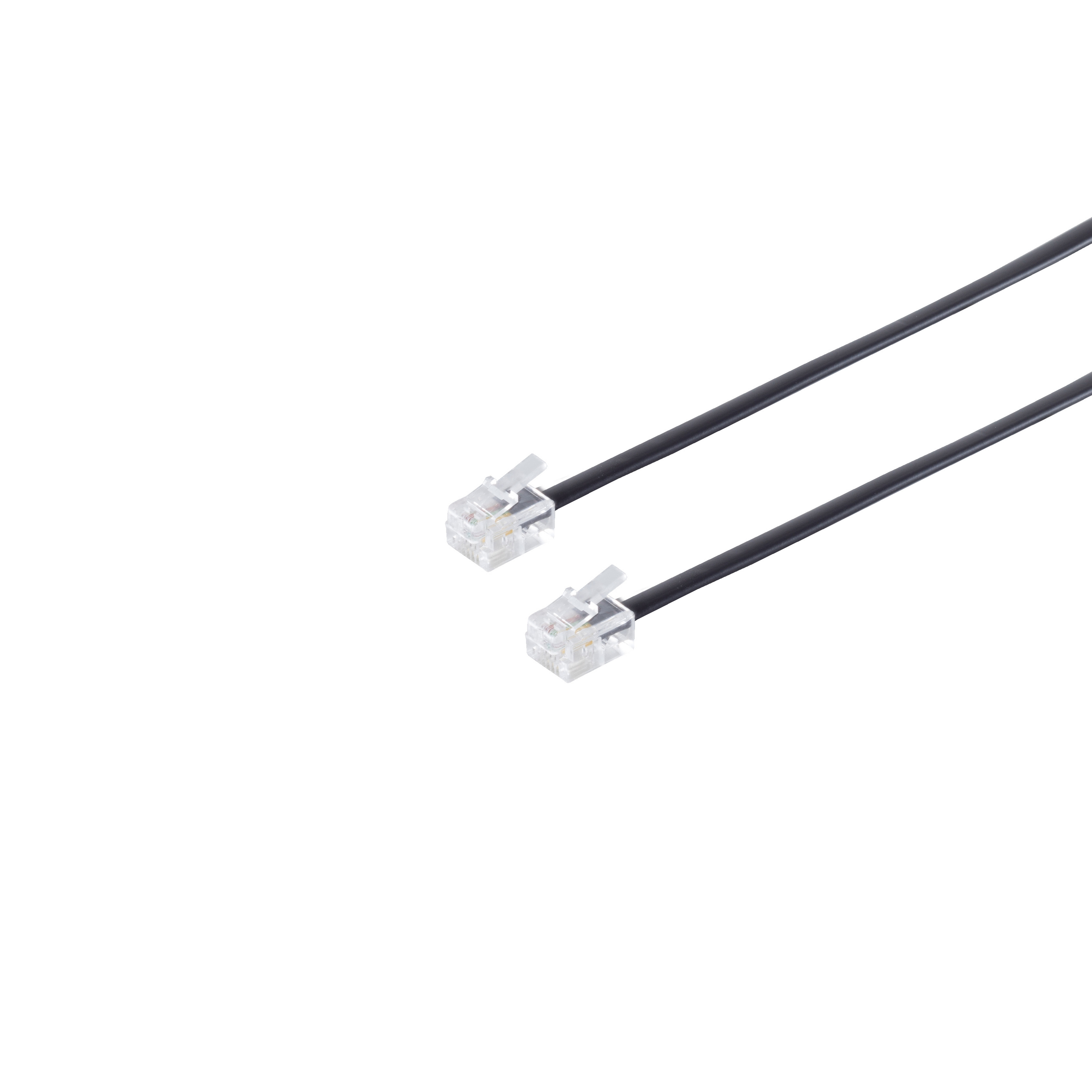 S/CONN MAXIMUM Kabel 6/4 / Schwarz ISDN CONNECTIVITY Western-Stecker Western-Stecker 6/4 15m