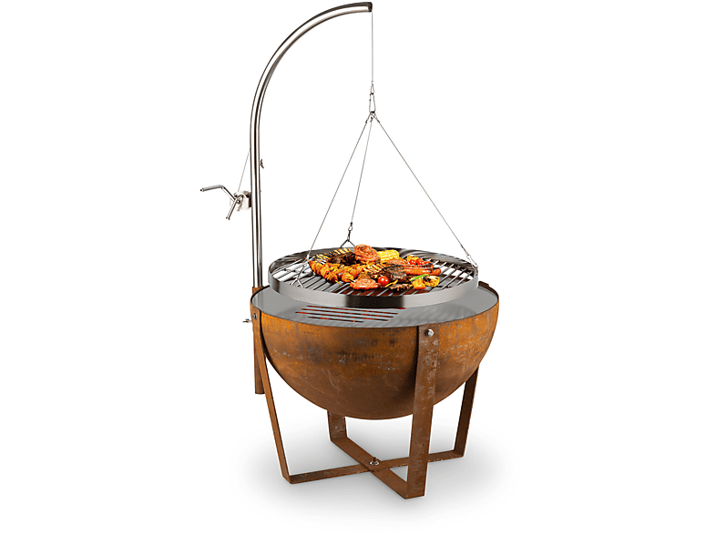 BLUMFELDT Fire Globe Feuerstelle, Rost  | Holzkohlegrill