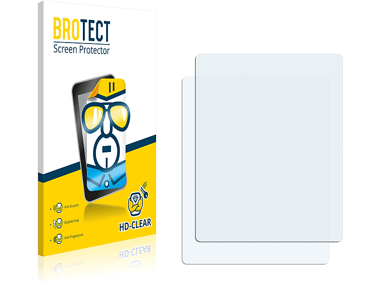 BROTECT 2x klare Schutzfolie(für Garmin GPSMAP 276C)