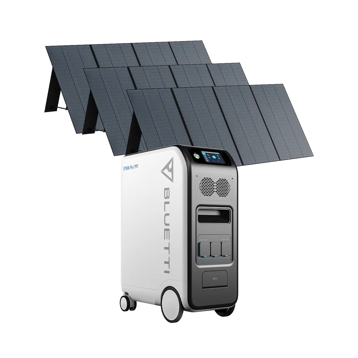 Schwarz Powerstation Solarmodule EP500PRO Wh mit Faltbare 350W 5100 PV350 BLUETTI 3 Stromerzeuger