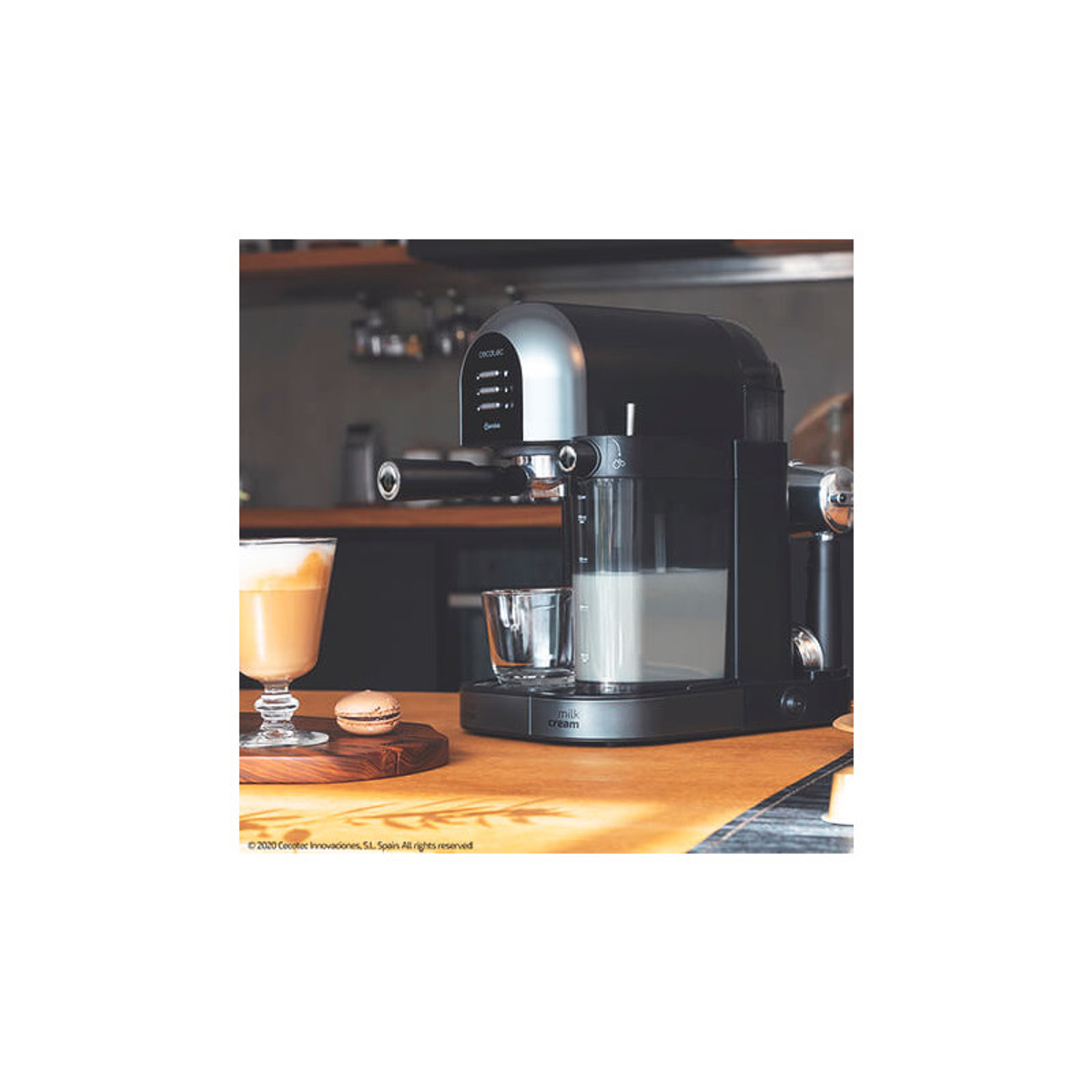 Instant-ccino Kaffemaschine 20 Cumbia CECOTEC Power Chic Schwarz