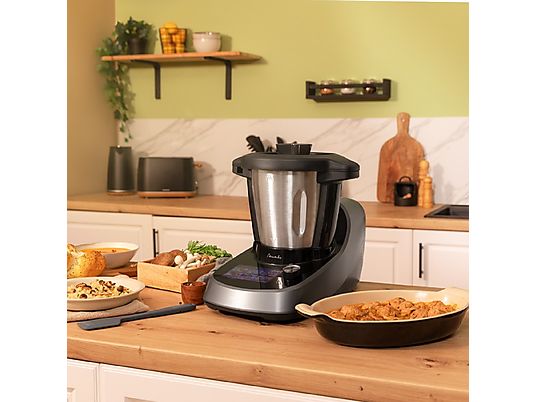 Robot de cocina - CECOTEC Mambo Touch con Jarra Habana, 1500 W, Negro