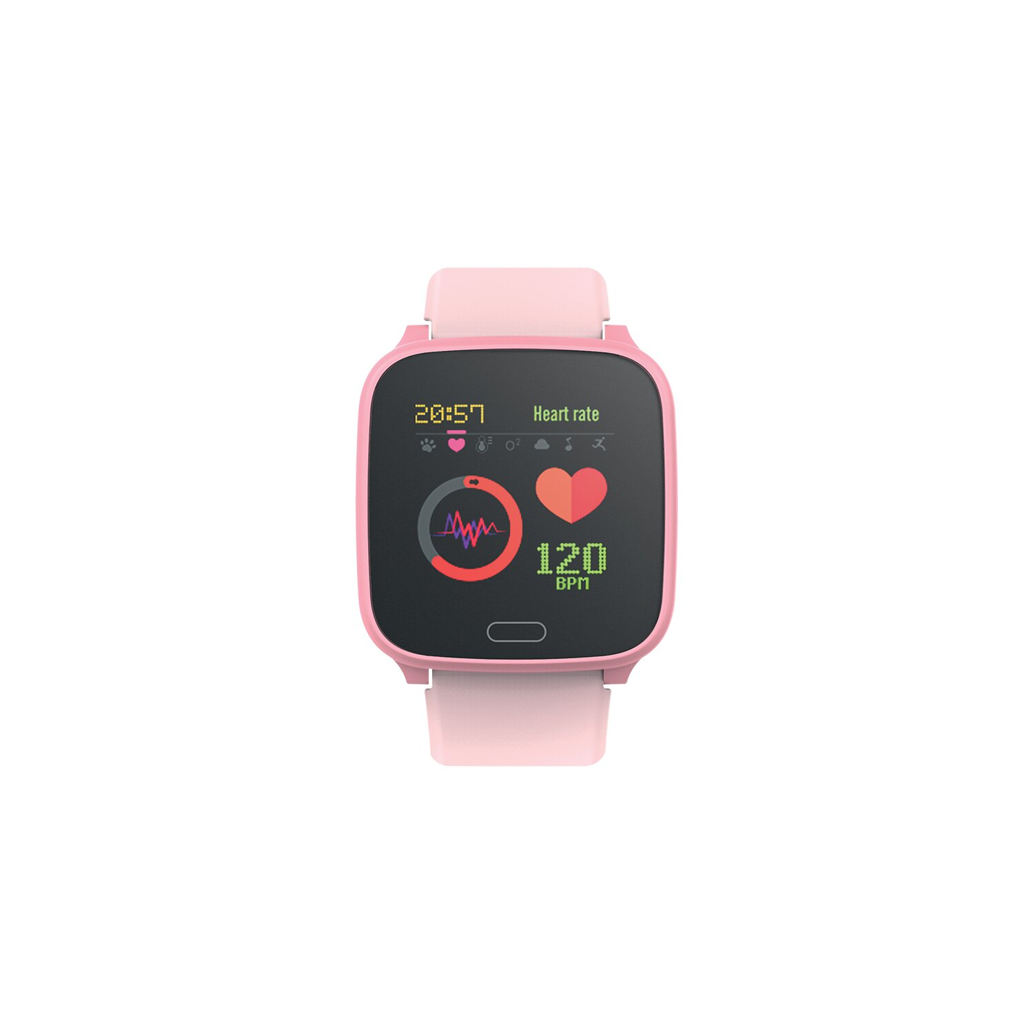 JW-100 Smartwatch Silikon, FOREVER Rosa