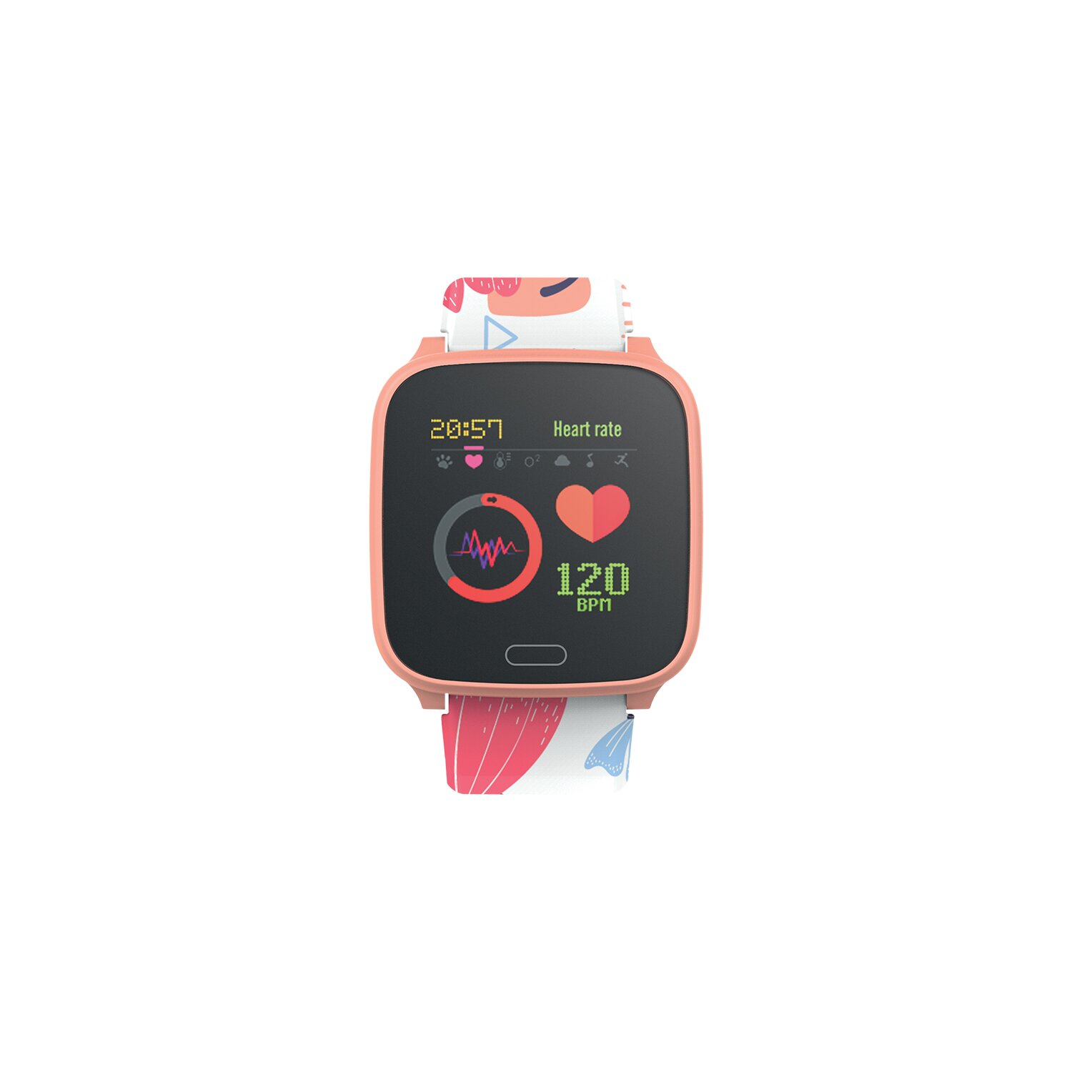 FOREVER Smartwatch Orange Silikon, JW-100