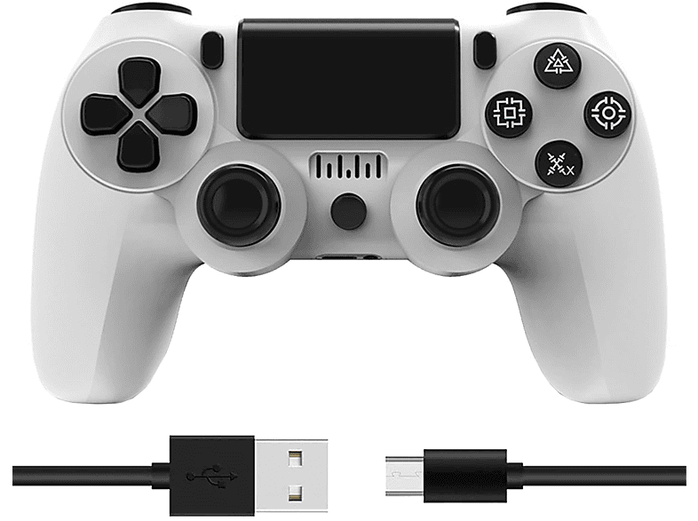 KINSI Gamepad für PC/PS2/PS3/PS4 Controller} Weiß MediaMarkt