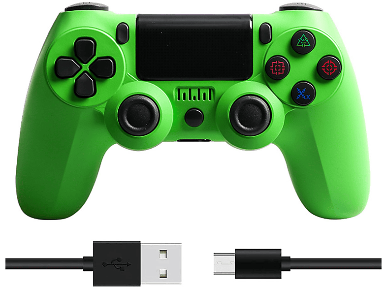 für TADOW Apfelgrün Controller, PC/PS3/PS4, grün Gamepad, Apfel Wireless Controller Bluetooth