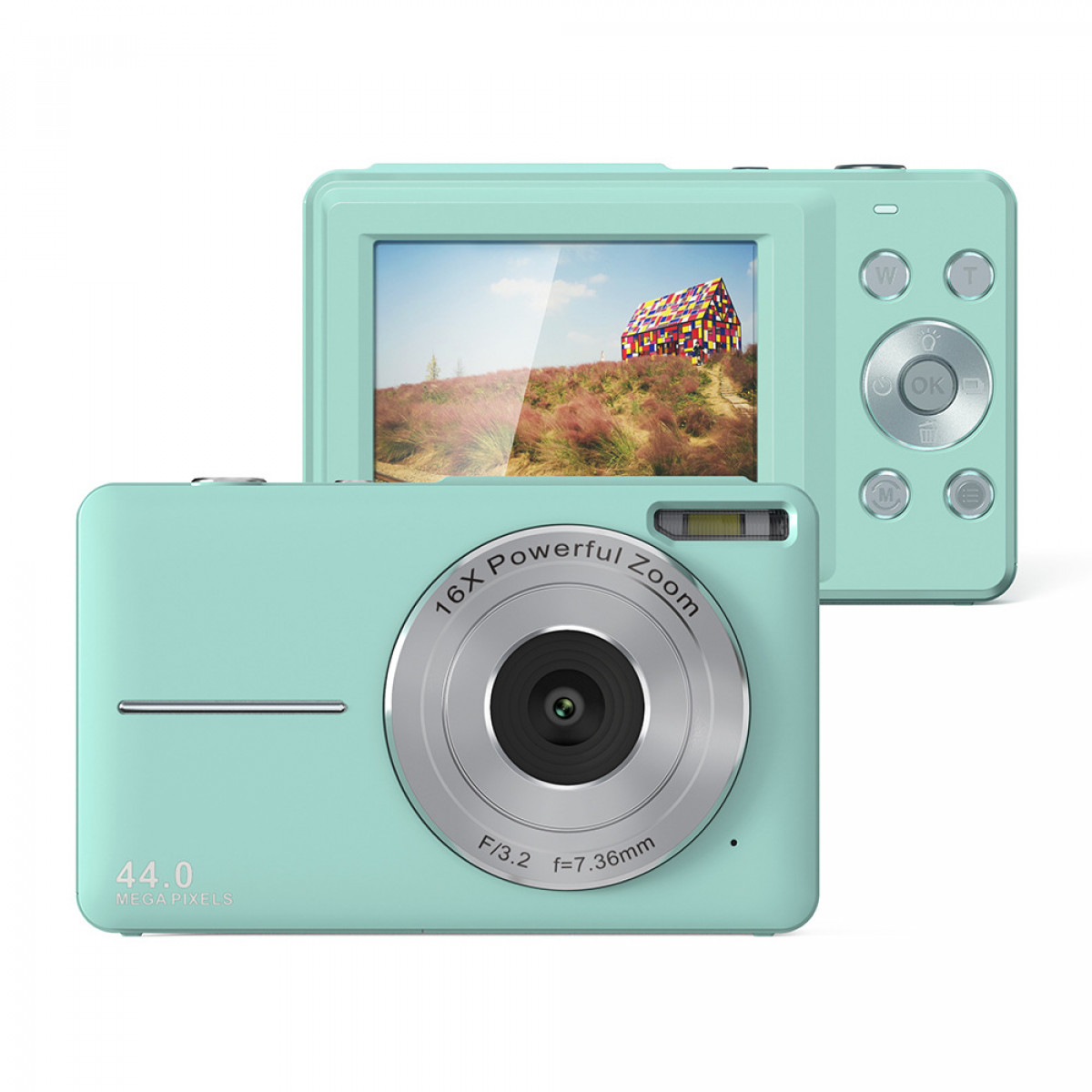 Digitalkamera INF Grün- 1080P 16X 44MP Digitalzoom Digitalkamera
