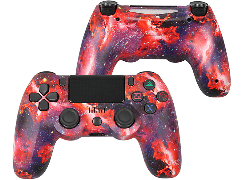Gamepad, rosa Controller, TADOW PC/PS4 Controller Reversible, Stern Pink Star Bluetooth für
