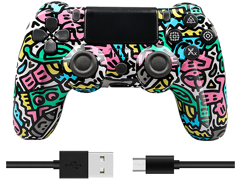 Kinsi gamepad f r pc ps2 ps3 ps4 controller beschriftung mediamarkt