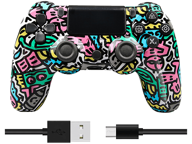 KINSI Gamepad, Wireless Gamepad, Bluetooth Controller, Alphabet, für PS3/PS4/PC Controller Beschriftung | Gamepads