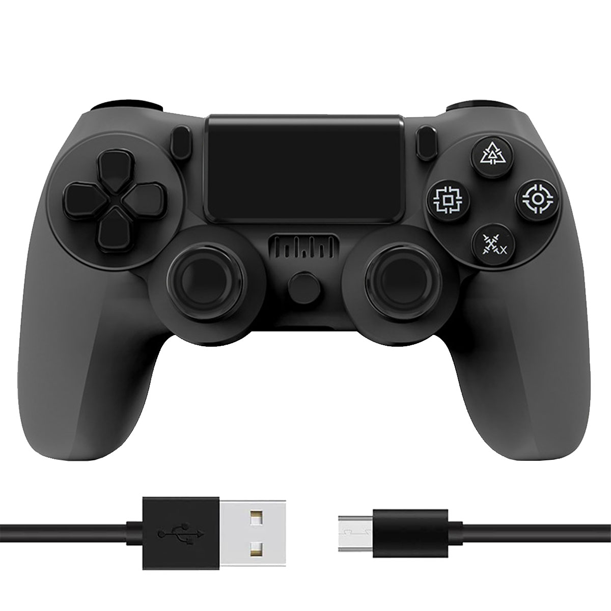 Bluetooth Gamepad, für Controller Gamepad, Schwarzes, schwarz Controller, KINSI Wireless PC/PS3/PS4