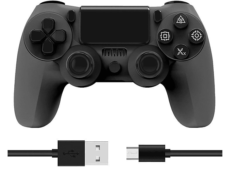KINSI Gamepad für PC/PS2/PS3/PS4 Controller schwarz MediaMarkt