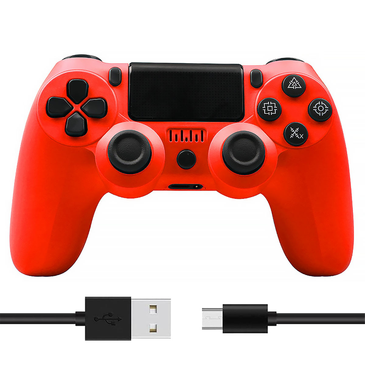 TADOW Gamepad, rot Controller, Wireless für PC/PS3/PS4 Bluetooth Controller Rot,