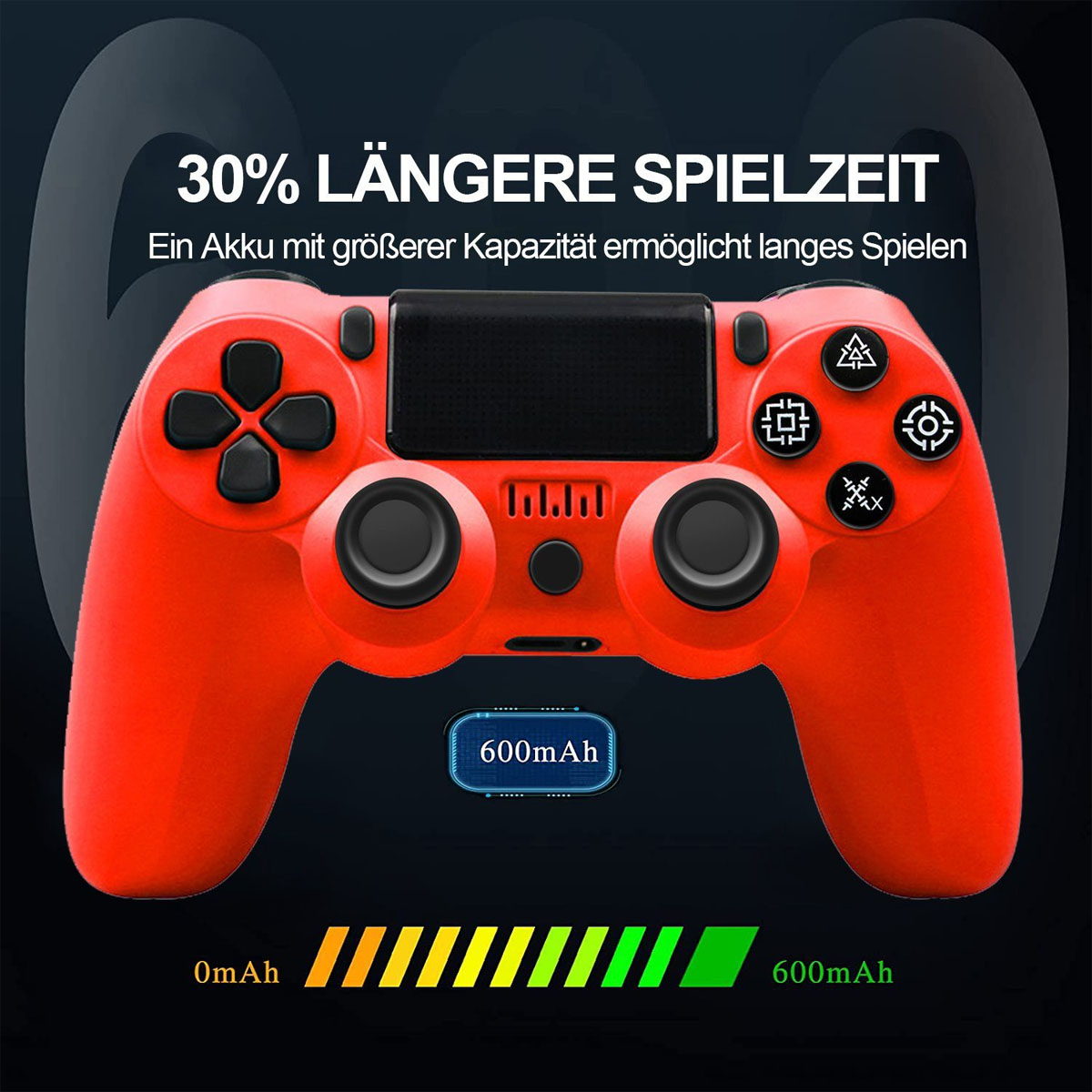 PC/PS3/PS4 für rot RESPIEL Gamepad, Gamepad, Wireless Bluetooth Controller Rotes, Controller,