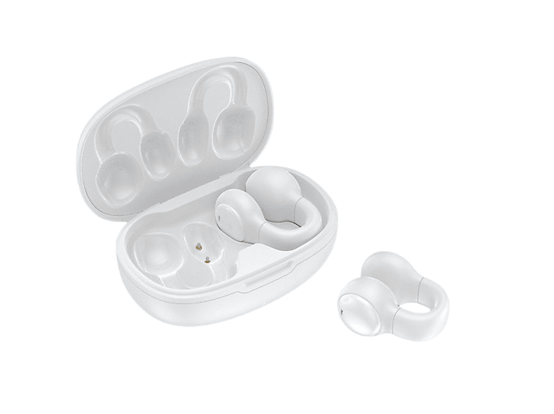 INF Ohrfreier / Knochenleitungskopfhörer Bluetooth 5.2, In-ear Kopfhörer Weiß
