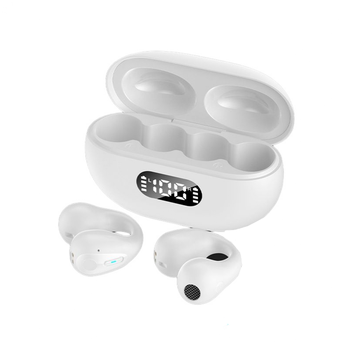 INF 5.2, Kabellose Kabellose Open-ear Open-Ear-Kopfhörer Weiß Bluetooth Kopfhörer