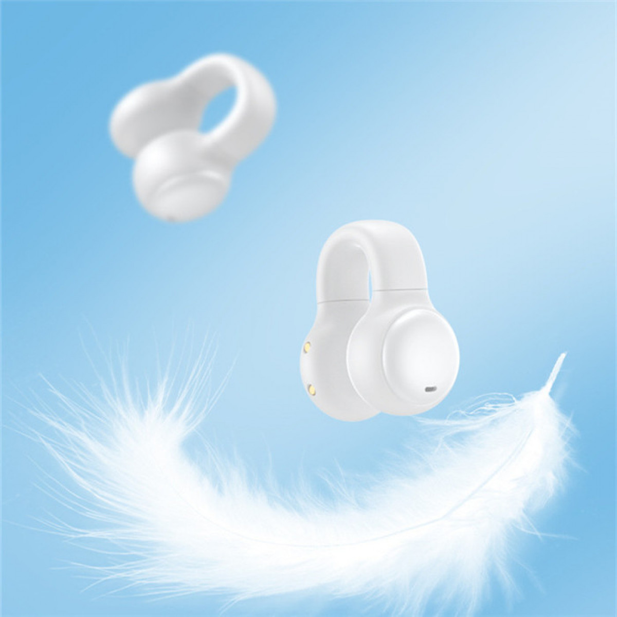 INF Ohrfreier Bluetooth Kopfhörer In-ear / 5.2, Weiß Knochenleitungskopfhörer