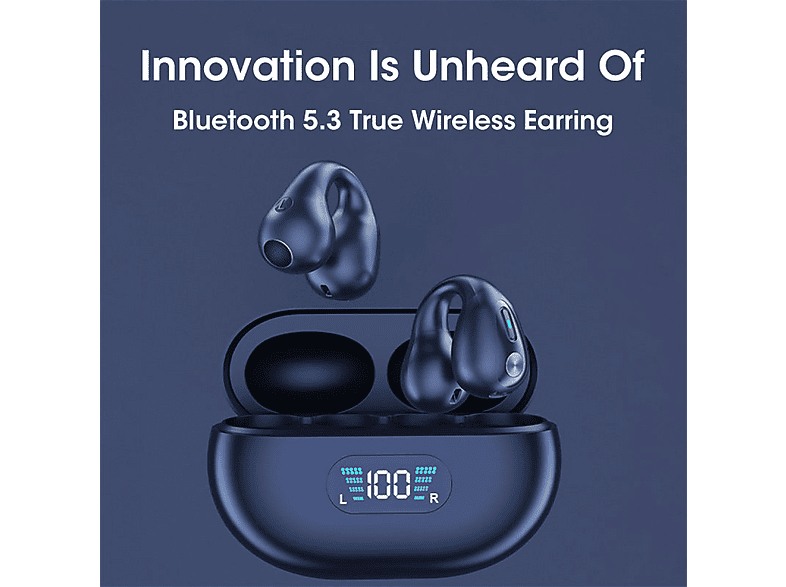Cuffie A Conduzione Ossea Bluetooth 5.4 Con 32GB MP3, IPX5, LED E Microfono – Per Sport E Corsa