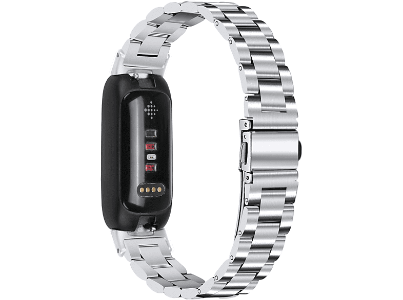 INF Armband Edelstahl, Ersatzarmband, Fitbit, inspire3, Silber SATURN