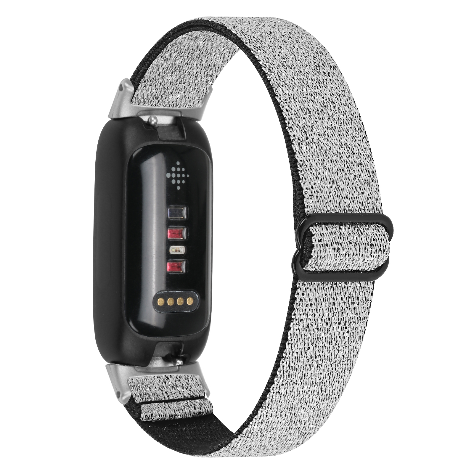 INF Uhrenarmband aus Nylon, Ersatzarmband, Silber Fitbit, inspire3