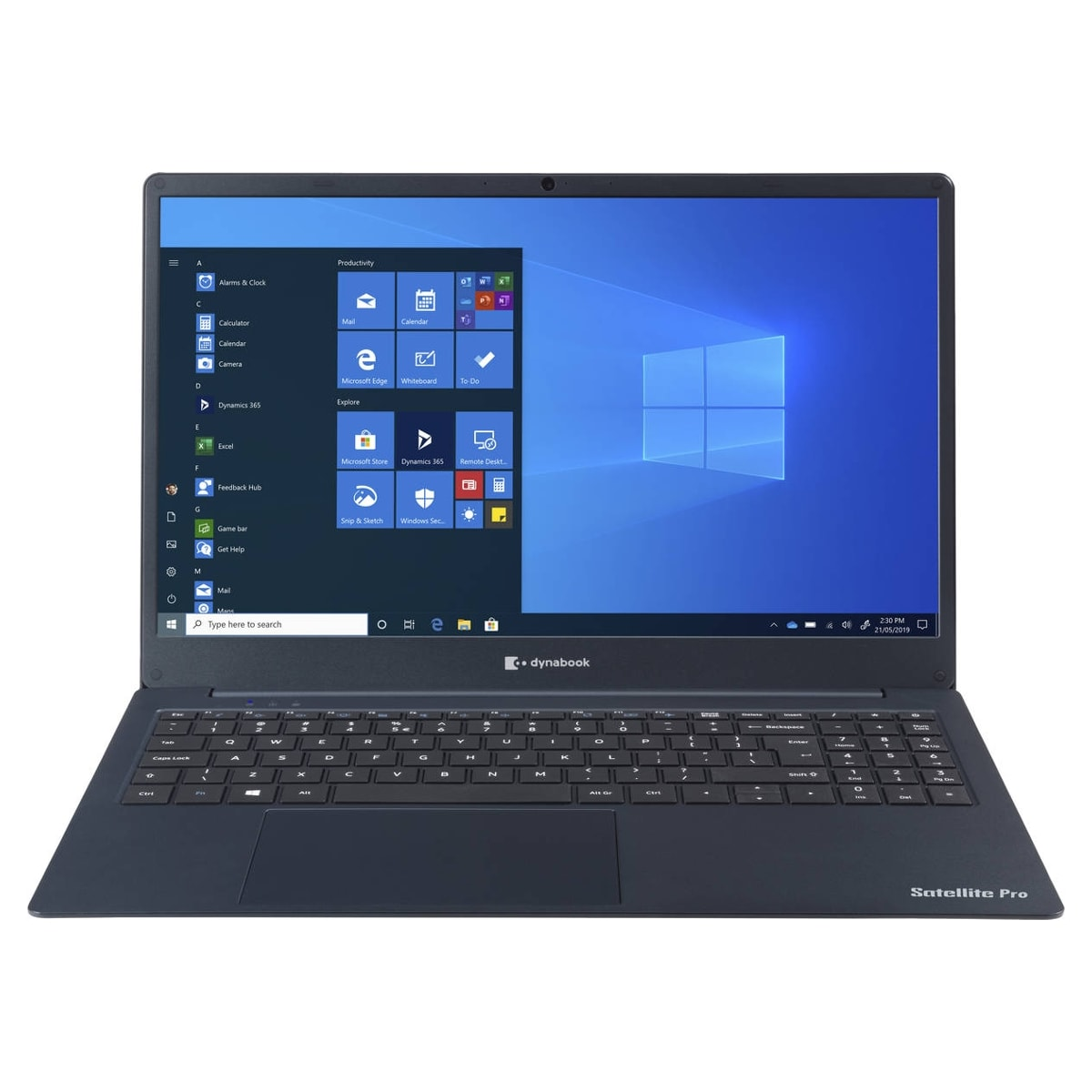 TOSHIBA A1PYS23E1128, Notebook mit 15,6 256 Zoll Display, Intel®, Blau GB GB RAM, 8 SSD