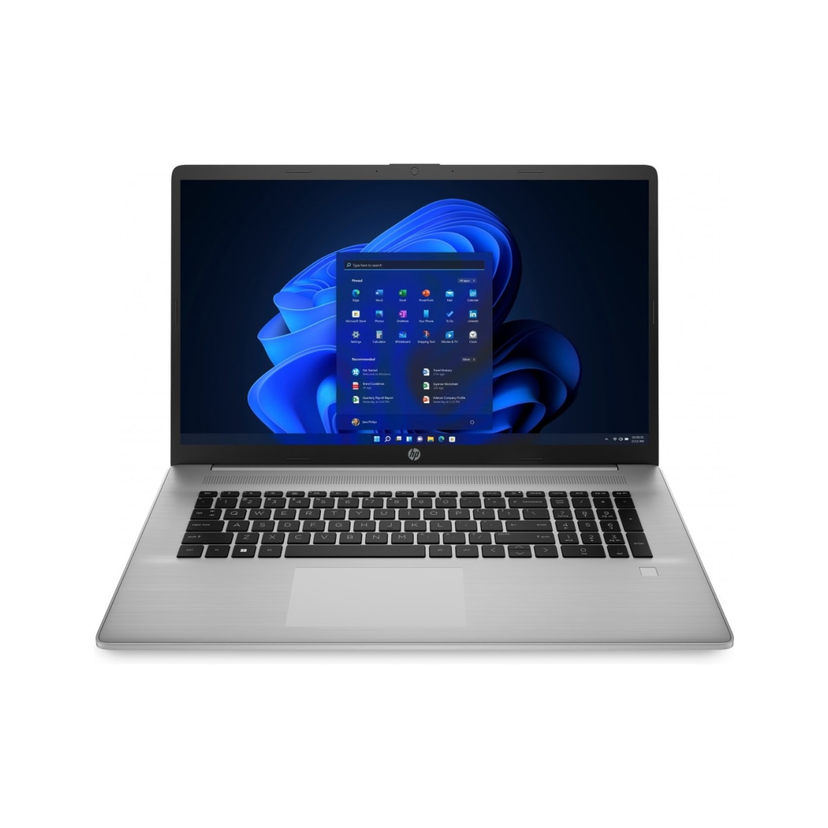 SSD, 439T7EAABF, Zoll 256 Notebook 8 Display, GB 17,3 mit RAM, Silber HP Prozessor, GB i5 Core™ Intel®