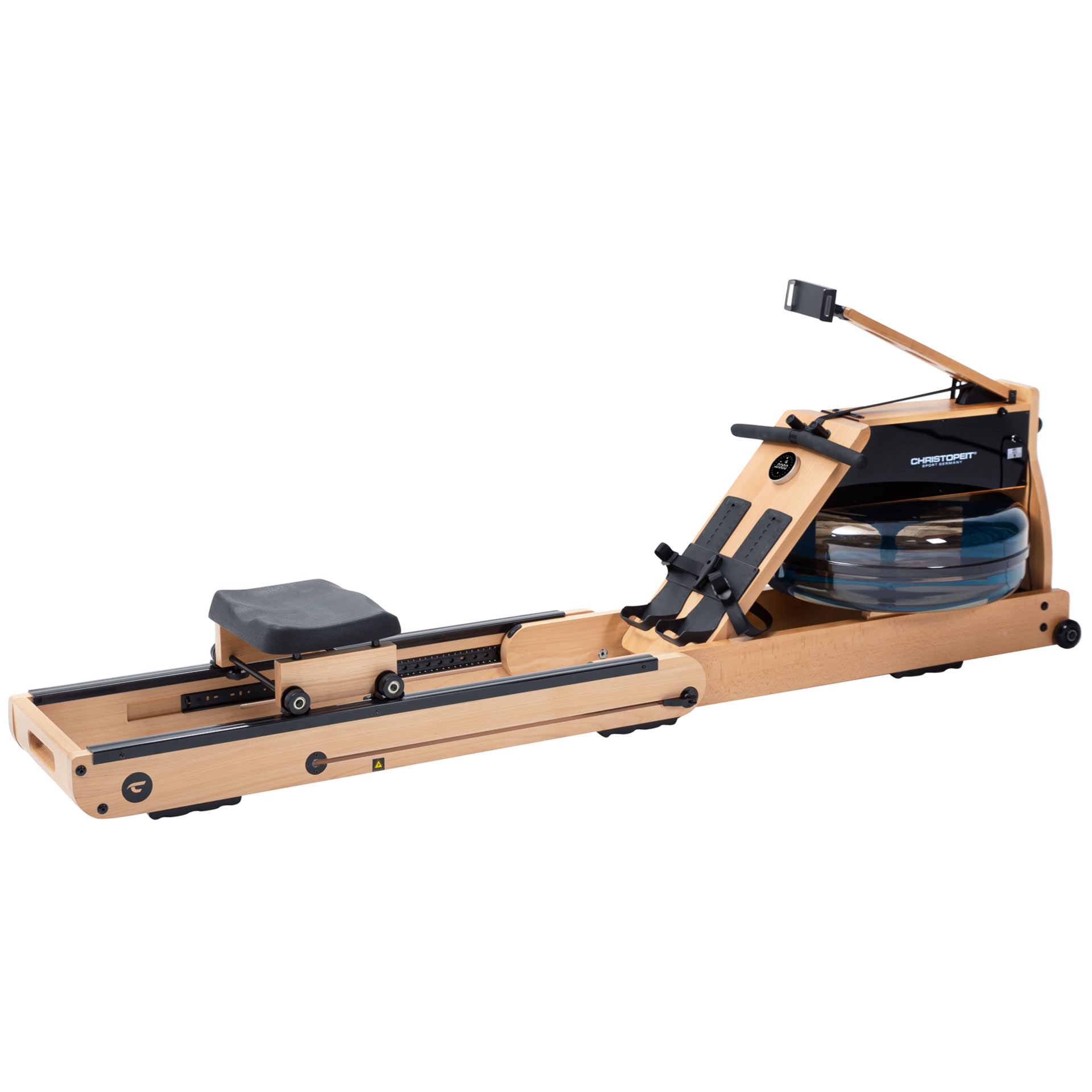 CHRISTOPEIT-SPORT GERMANY WP 5000 Rudergerät, Holzfarben/Schwarz.