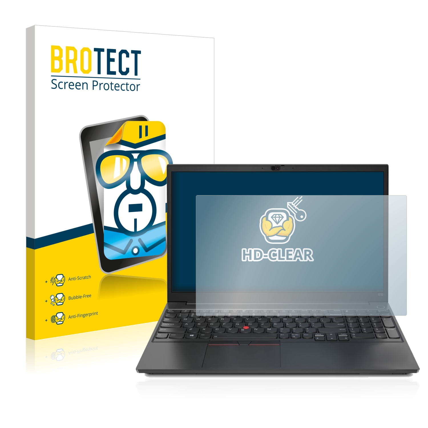 BROTECT klare E15) Lenovo Schutzfolie(für ThinkPad