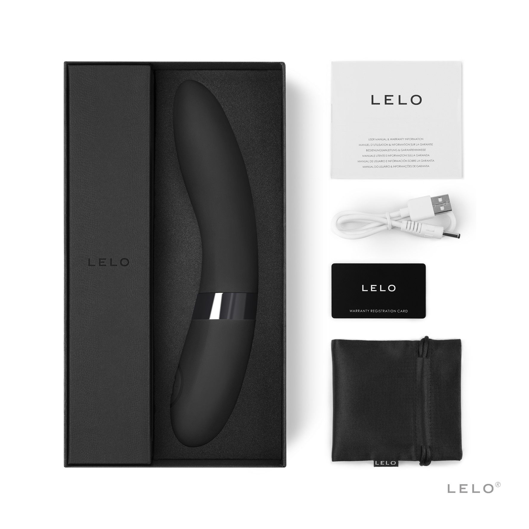 LELO - Elise 2 LELO - g-punkt-vibratoren Vibrator Zwart G-Spot