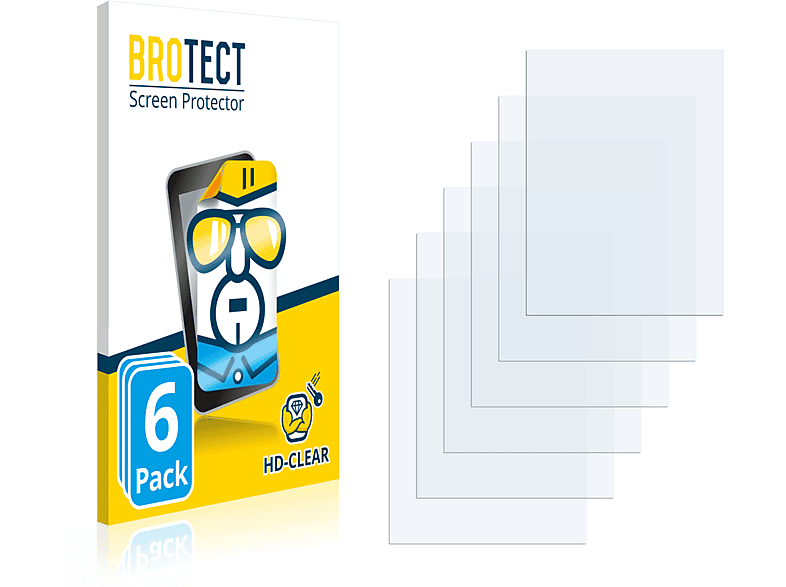 BROTECT 6x klare 5) Schutzfolie(für PocketBook Touch Lux