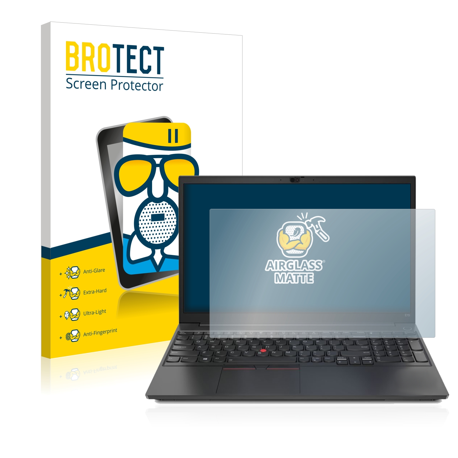 BROTECT Airglass matte Schutzfolie(für Lenovo ThinkPad E15)