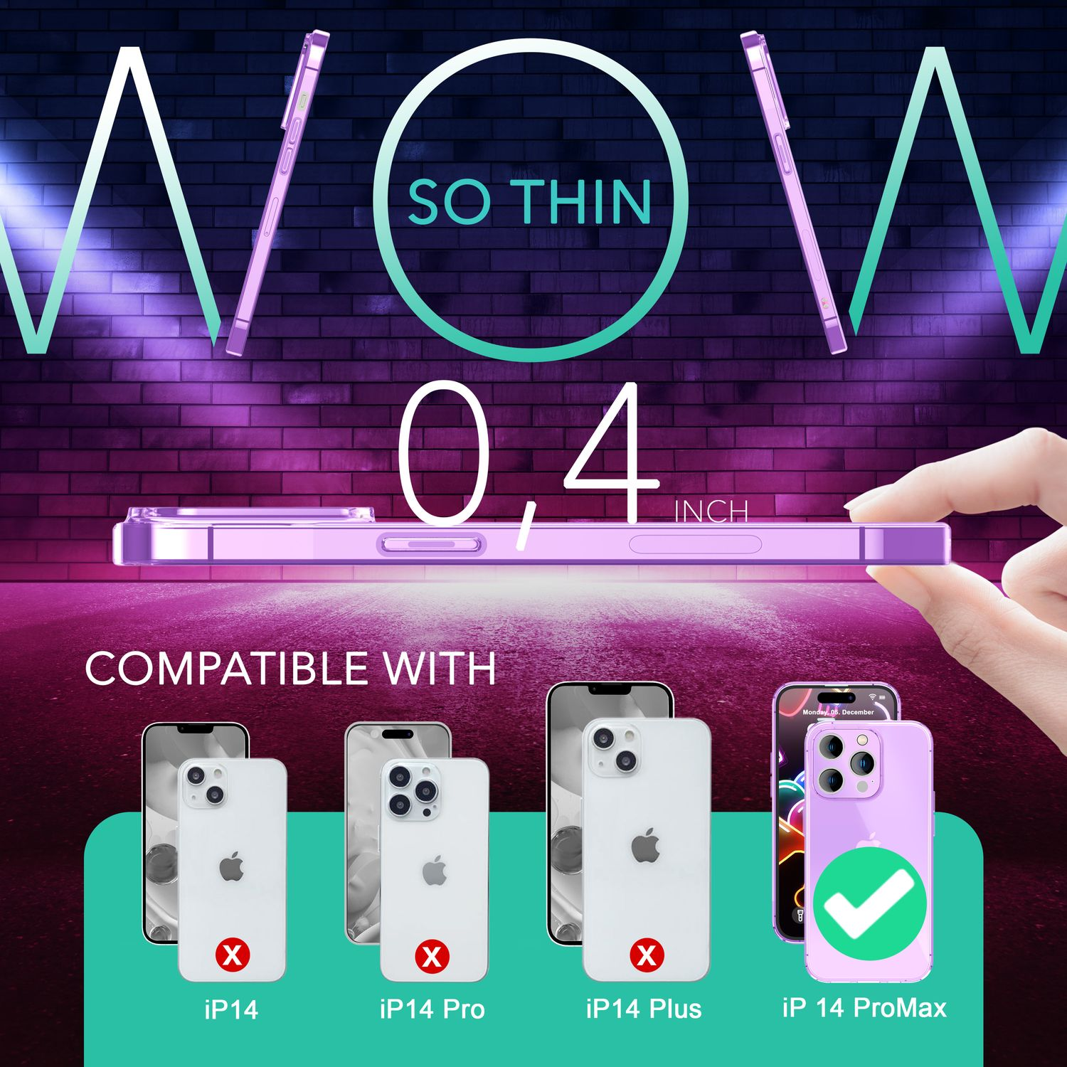 Funda de teléfono con un teléfono dentro, compatible con modelos de iPhone.