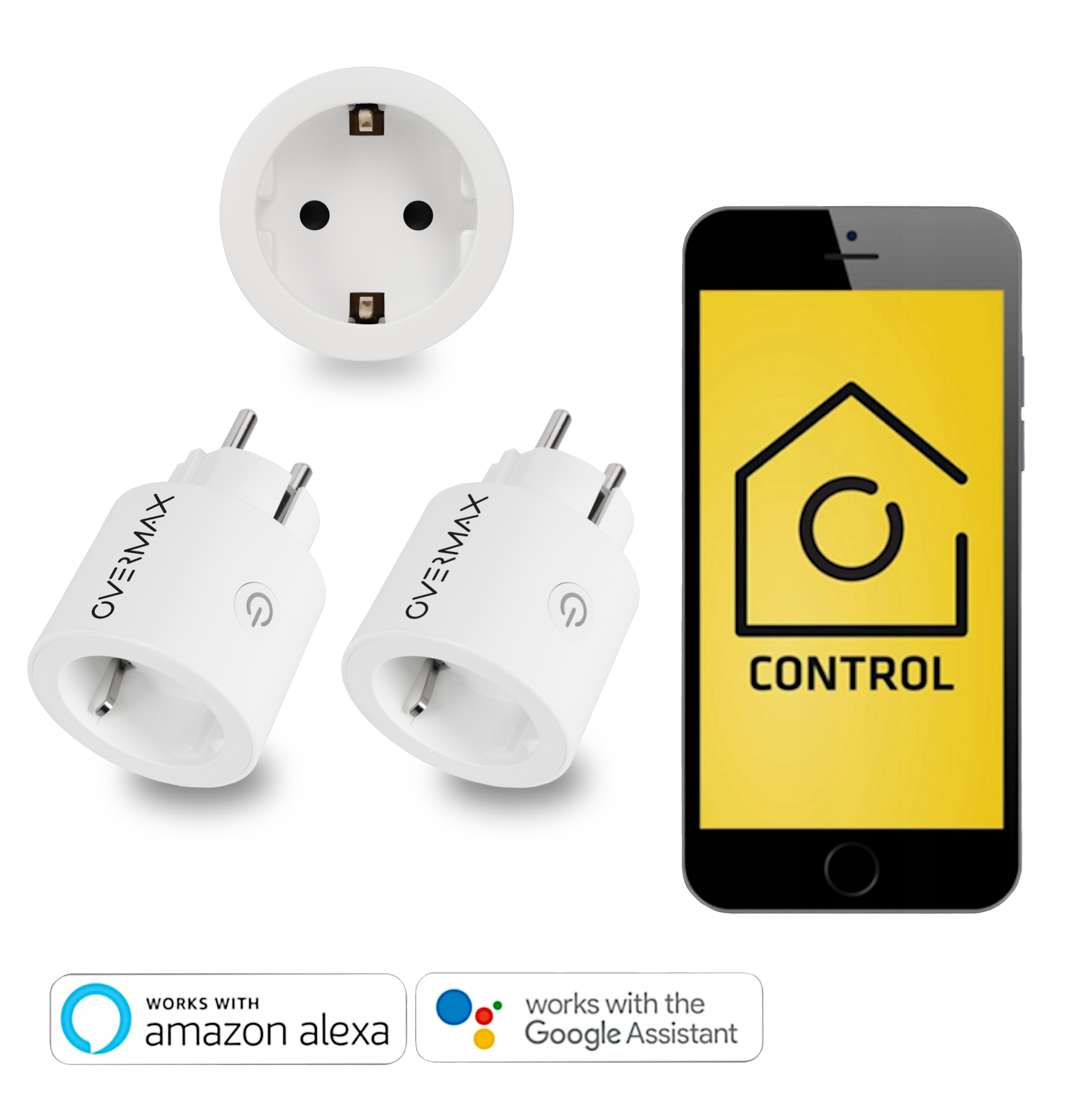 x2 Set Steckdose OVERMAX Flow Control