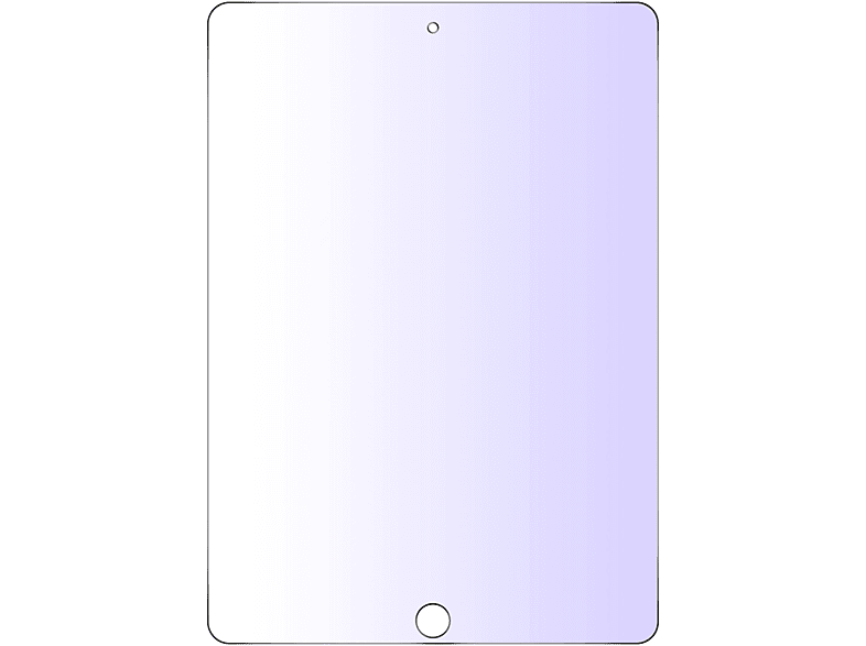 AVIZAR Gehärtetes Glas Schutzfolie mit Entspiegelung Glas-Folien(für Apple Apple iPad 6)